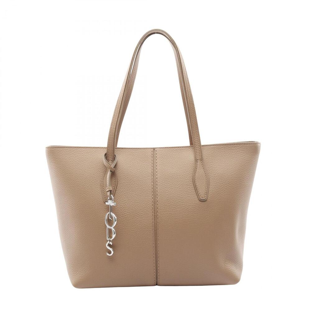 Tod's Joy Tote Bag/Handbag, Leather, Women's, Beige